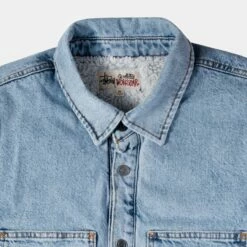 Wholesale 🛒 Stussy SHERPA LINED DENIM 👕 SHIRT 🔔 -Stussy Sales 1110244 LIDE 3