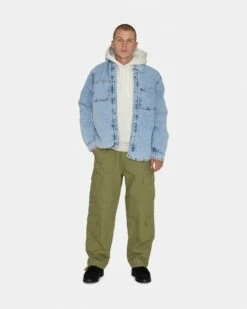 Wholesale 🛒 Stussy SHERPA LINED DENIM 👕 SHIRT 🔔 -Stussy Sales 1110244 LIDE 6