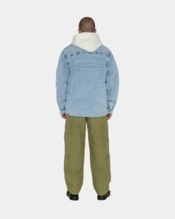 Wholesale 🛒 Stussy SHERPA LINED DENIM 👕 SHIRT 🔔 -Stussy Sales 1110244 LIDE 7