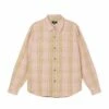 New 😍 Stussy LAGUNA PLAID 👚 SHIRT 🥰 -Stussy Sales 1110245 PINK 1