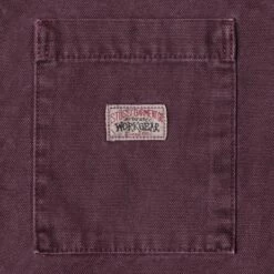 Cheap ✔️ Stussy WASHED CANVAS ZIP 👕 SHIRT 🔥 -Stussy Sales 1110264 PURP 4