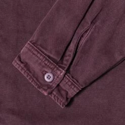 Cheap ✔️ Stussy WASHED CANVAS ZIP 👕 SHIRT 🔥 -Stussy Sales 1110264 PURP 5