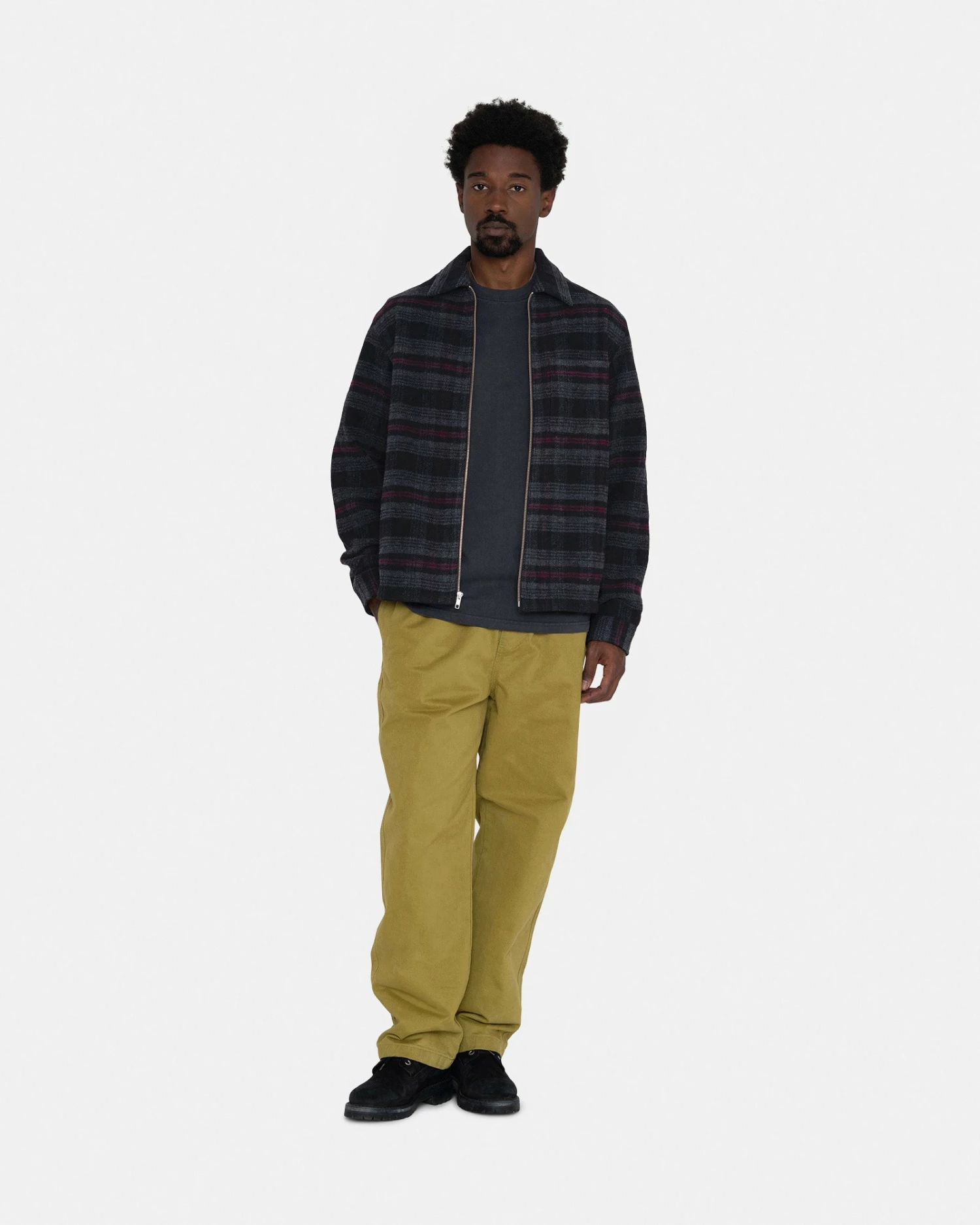 Buy π Stussy REED WOOL PLAID ZIP π SHIRT β€οΈ 7 Buy π Stussy REED WOOL PLAID ZIP π SHIRT β€οΈ - Image 5