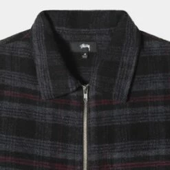 Buy π Stussy REED WOOL PLAID ZIP π SHIRT β€οΈ 11 Buy π Stussy REED WOOL PLAID ZIP π SHIRT β€οΈ -Stussy Sales 1110267 BLAC 3