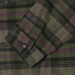 Hot Sale 🧨 Stussy REED WOOL PLAID ZIP 👕 SHIRT 🔥 -Stussy Sales 1110267 GREN 4