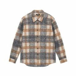 Best Sale ✔️ Stussy PLAID KNIT 👕 SHIRT 🎁