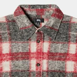 Buy π Stussy PLAID KNIT π SHIRT β 11 Buy π Stussy PLAID KNIT π SHIRT β -Stussy Sales 1110269 REDD 3