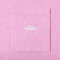 Outlet 🔥 Stussy OVERDYED SS POCKET CREW 🎁 -Stussy Sales 1140271 PINK 3 b366a23e 4695 4723 9a6f 63252cd627bb