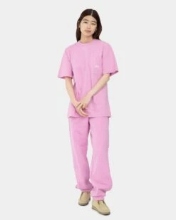 Outlet 🔥 Stussy OVERDYED SS POCKET CREW 🎁 -Stussy Sales 1140271 PINK 6 3cda17f1 3382 4a7a a308 106569d1a2c5