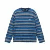 Best Pirce ❤️ Stussy BAJA STRIPE LS CREW 😍 -Stussy Sales 1140312 BLUE 1 67057d00 fa7e 4b83 b522 3839cd27665f