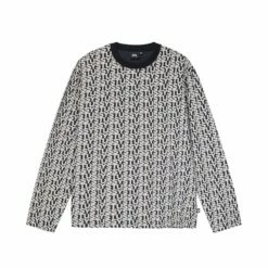 Deals 🎁 Stussy LETTER STRIPE LS CREW 🤩