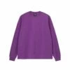 Deals 🎁 Stussy PIGMENT DYED LS CREW 💯 -Stussy Sales 1140319 PURP 1