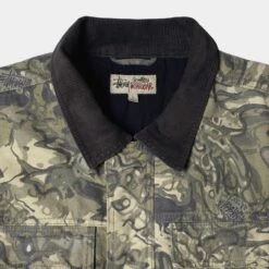 Hot Sale 💯 Stussy WASHED CANVAS SHOP JACKET 👍 -Stussy Sales 115589 VCAM 3