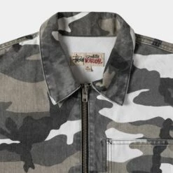 Budget 🔔 Stussy CAMO ZIP WORK JACKET 👏 -Stussy Sales 115681 MULT 3 e4ded027 a495 47c8 ab04 72330f27514b