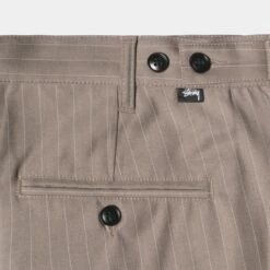 Outlet 🔥 Stussy STRIPED VOLUME PLEATED TROUSER 🛒 -Stussy Sales 116538 LBRW 4