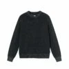 Deals 😍 Stussy PIGMENT DYED LOOSE GAUGE SWEATER ⭐ -Stussy Sales 117105 BLAC 1 2c8d5e78 48f1 42ad 9904 b32343d3dce4