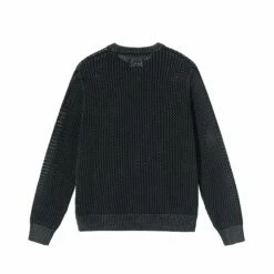 Deals 😍 Stussy PIGMENT DYED LOOSE GAUGE SWEATER ⭐ -Stussy Sales 117105 BLAC 2 a5b37cc3 8b6c 464e 9dbf f8a30bfa6ce0