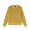 Cheapest 🌟 Stussy PIGMENT DYED LOOSE GAUGE SWEATER 👍 -Stussy Sales 117105 GOLD 1