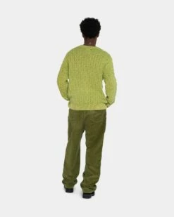Coupon ⌛ Stussy STRAND SWEATER 💯 -Stussy Sales 117147 LIME 12 bb8a5045 3637 44a5 a728 f6c43a233c8d