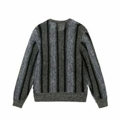 Outlet ✔️ Stussy BAJA LOOSE GAUGE SWEATER 🛒 -Stussy Sales 117148 BLAC 2