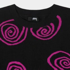 Hot Sale 🎁 Stussy HAND DRAWN S SWEATER ✔️ -Stussy Sales 117150 BLAC 3