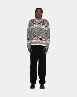 Best deal ✔️ Stussy JACQUARD KNIT CREW 🔥 -Stussy Sales 117153 BLAC 10 5c17fde7 29c6 44a6 a192 258577b4fdd5
