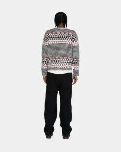 Best deal ✔️ Stussy JACQUARD KNIT CREW 🔥 -Stussy Sales 117153 BLAC 12 beb37b40 d102 4bfa 8887 6e96a8e46c6b