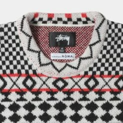 Best deal ✔️ Stussy JACQUARD KNIT CREW 🔥 -Stussy Sales 117153 BLAC 3 d4cdc85a e32f 4883 a351 7f2aa51ebc34