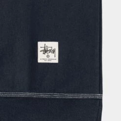 Coupon 🌟 Stussy CONTRAST STITCH LABEL CREW 😉 -Stussy Sales 118458 NAVY 4 fe604790 4d96 48dc b91c 2cfa7a36b8d6