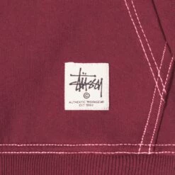 Cheapest 👏 Stussy CONTRAST STITCH LABEL HOODIE 🎁 -Stussy Sales 118459 BERR 3