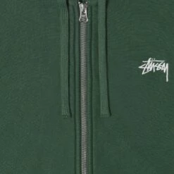 Best Sale ⭐ Stussy OVERDYED STOCK LOGO ZIP HOODIE 🥰 -Stussy Sales 118471 FORE 3