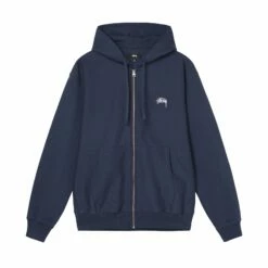 Best Pirce ✨ Stussy OVERDYED STOCK LOGO ZIP HOODIE ⌛