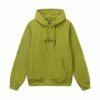 Outlet 🎁 Stussy STOCK LOGO APPLIQUE HOODIE 🔥 -Stussy Sales 118475 MOSS 1 0a838b4b 5347 4897 95c7 0dc9c637e7eb