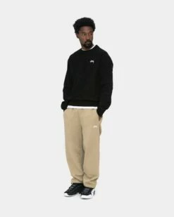 Cheap ✔️ Stussy OVERDYED STOCK LOGO CREW 😀 -Stussy Sales 118480 BLAC 10