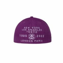 Promo 😀 Stussy WORLD TOUR NEW ERA CAP 👏 -Stussy Sales 1311077 GRAPE 3